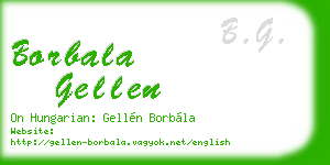 borbala gellen business card